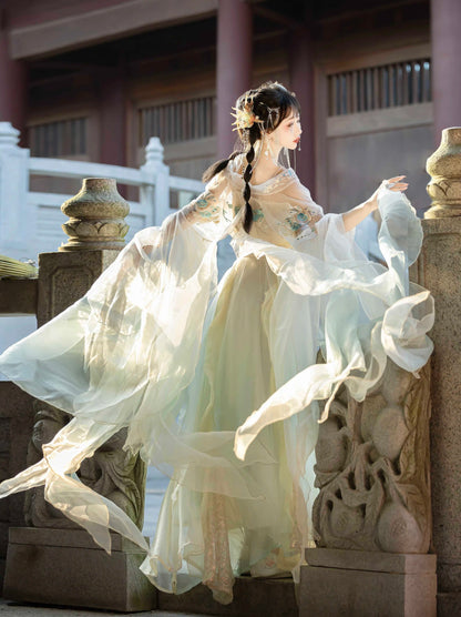 Beads with Tears 珠有泪 - Wei Jin Fairytale Style Qiyao Ruqun
