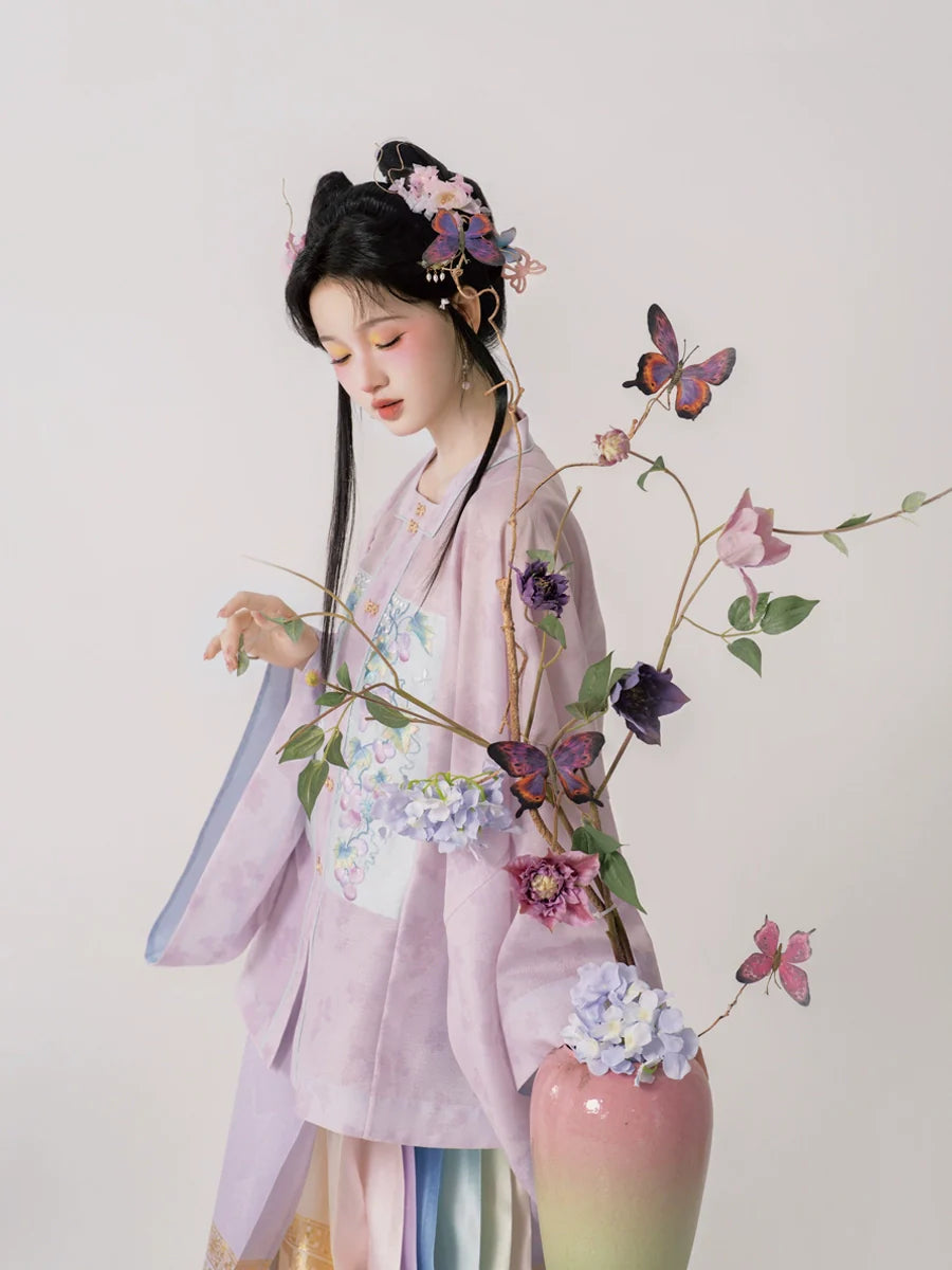 Ming Dynasty Hanfu, Aoqun, Twilight Rainbow (Preorder)