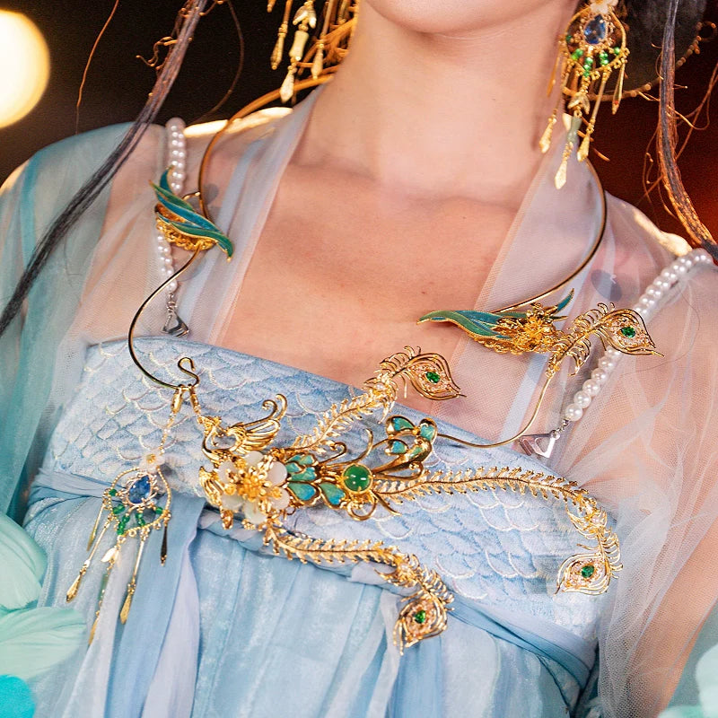 Hanfu Hair Accessories Set: Phantom Bird