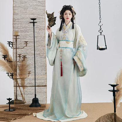 Sunset - Warring States and Han Dynasty Straight Hem Robe