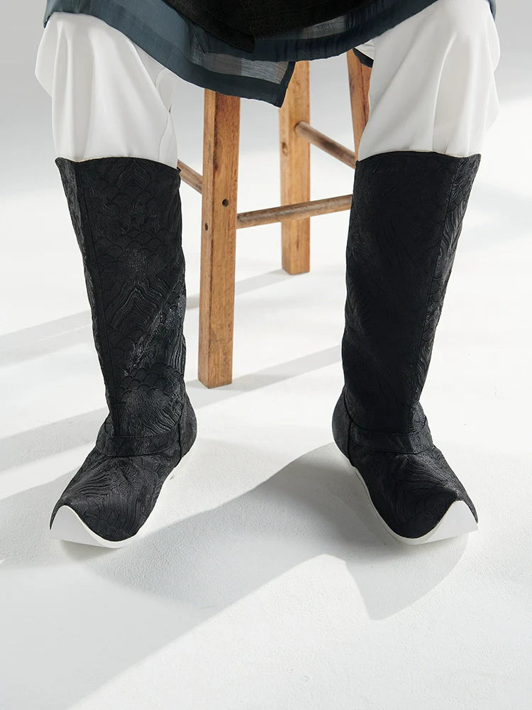 Brocade - Chinese Style Hanfu Boots for Men & Women