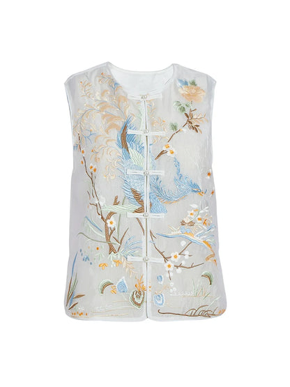 Heavenly - New Chinese Style Embroidered Women Vest