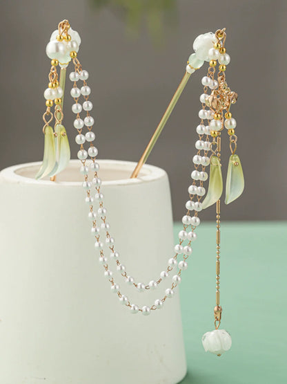 Back Hair Pin: Lily of the Valley