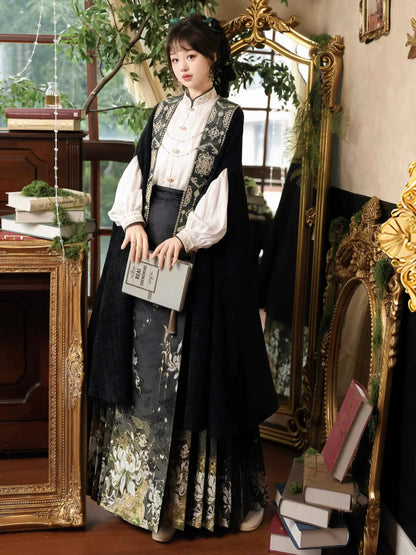 Ming Dynasty Modern Hanfu, New Chinese Style, Mamianqun, Nightmare 青魇 (Preorder)