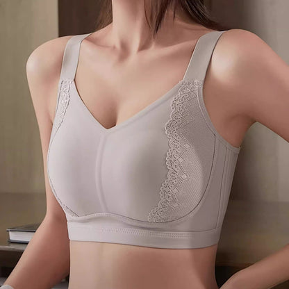 Women Lace Jacquard Seamless Bras Wireless Bra Push Up Full Coverage Tshirt Everyday Bra