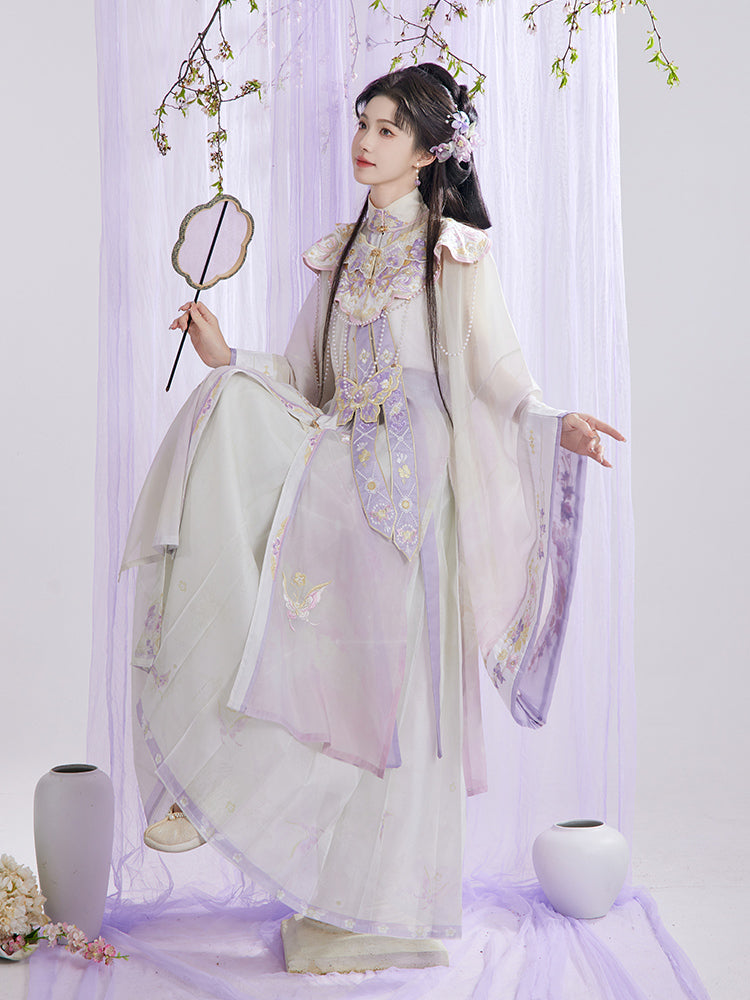 Lifelike 栩栩 - Cloud Collar & Mamianqun Ming Dynasty Hanfu Set
