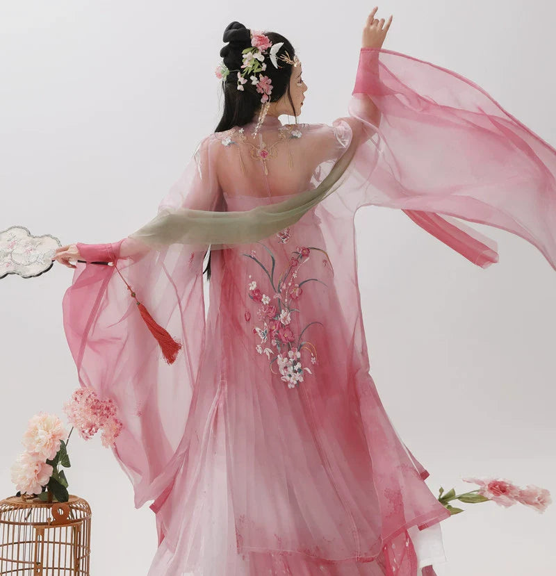 Rose - Tang Dynasty Style Hanfu Dress Heziqun