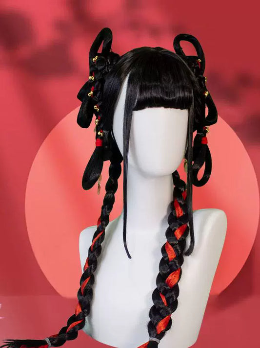 Blue Mist - Chinese Style Hair Wig for Hanfu