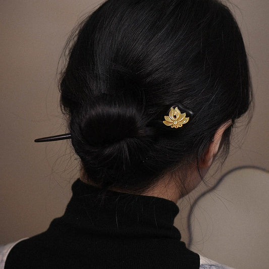 Ebony Hair Stick: Moonlight