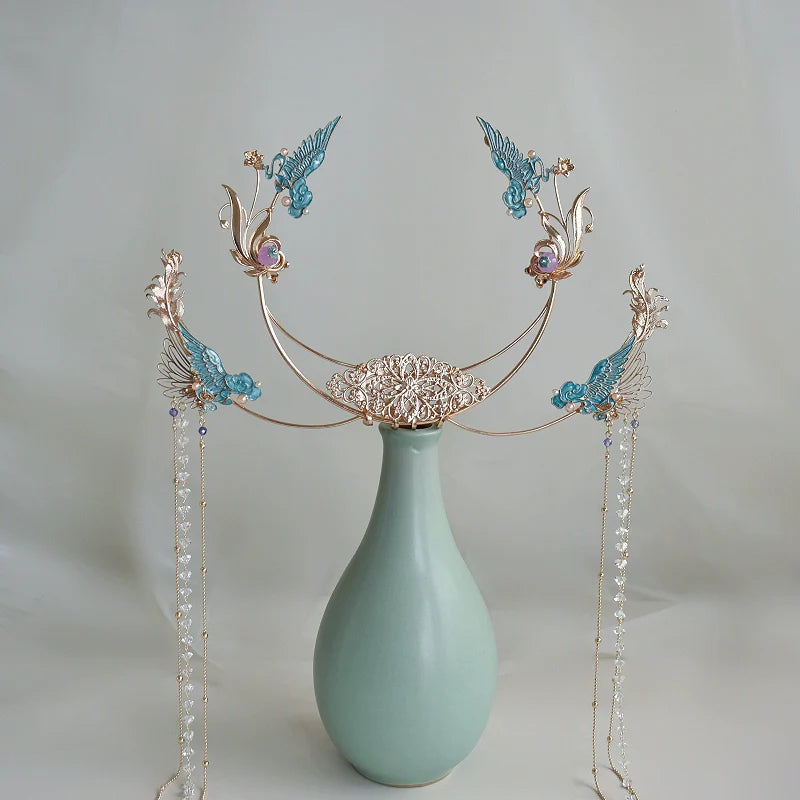 Hanfu Hair Accessories Set: Purple Immortal