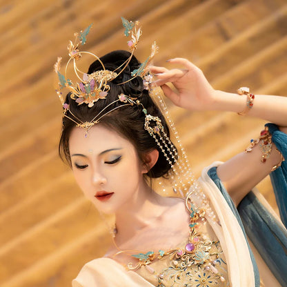 Hanfu Hair Accessories Set: Purple Immortal