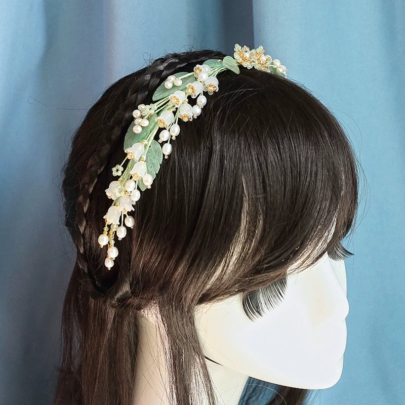 Fairy Hair Band: Jade Leaves