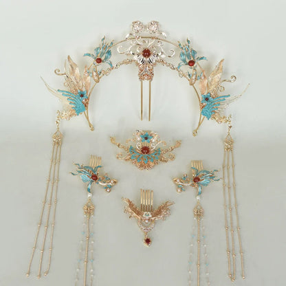 Hanfu Hair Accessories Set: Phoenix Carp