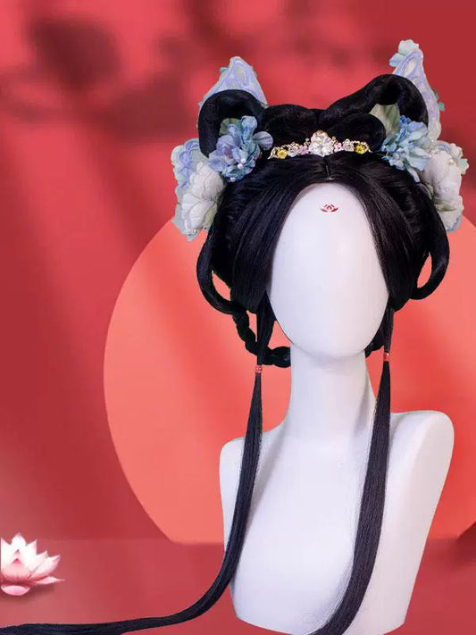 Lotus Flower - Chinese Style Hair Wig for Hanfu