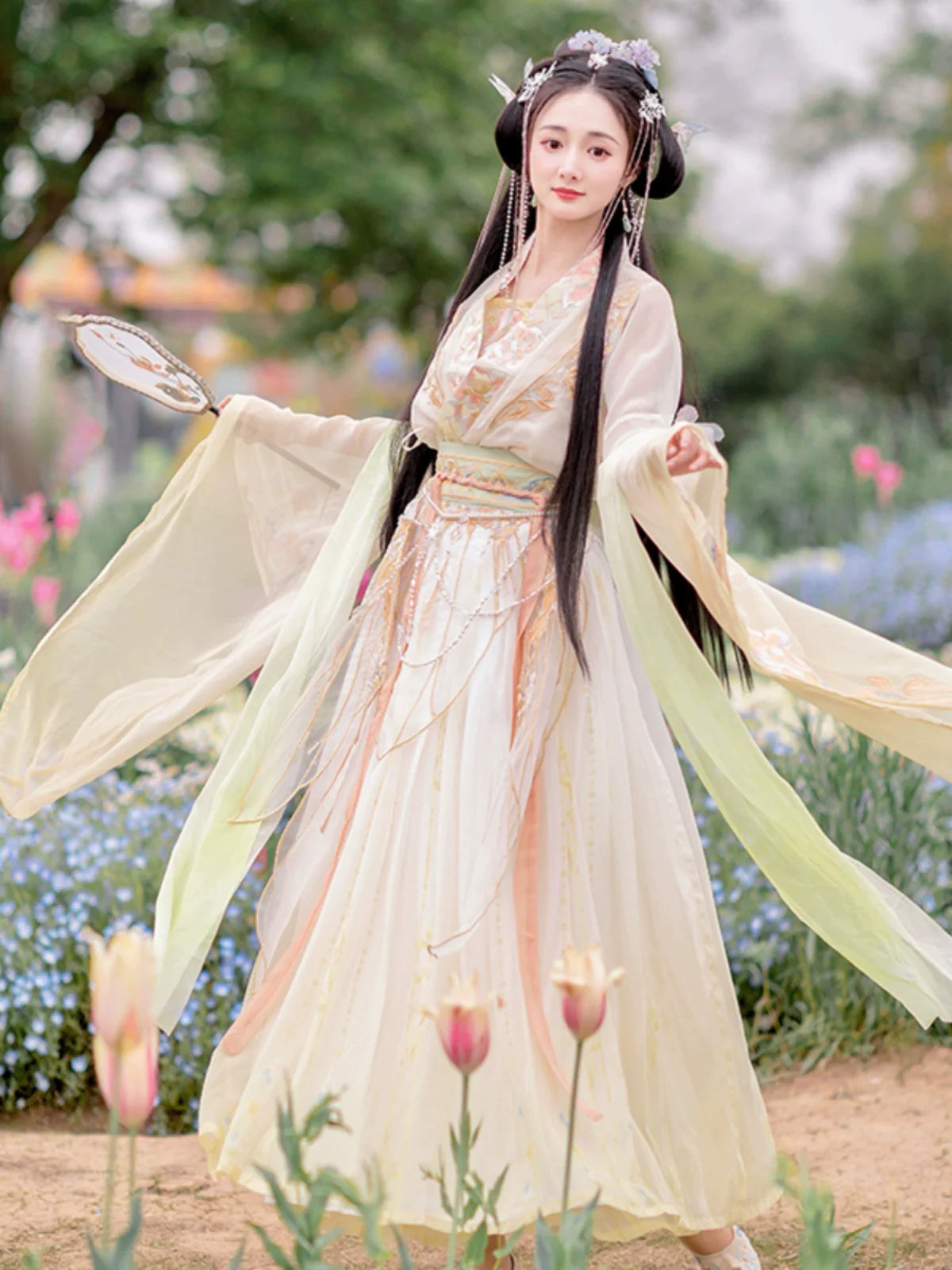 Calm Waters 定风波 - Wei Jin Fairy Style Qiyao Ruqun