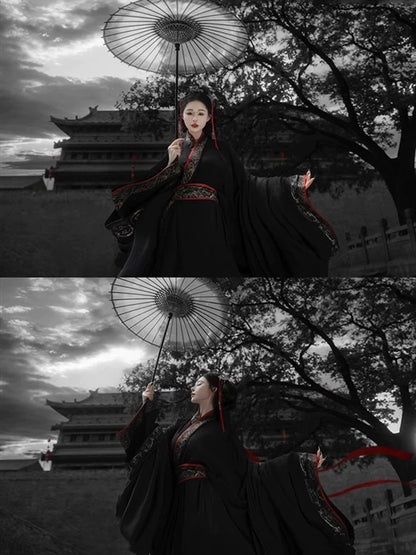 Fallen State - Warring States and Han Dynasty Straight Hem Robe