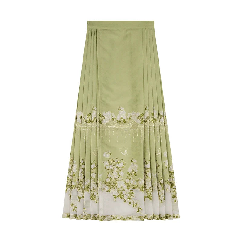 Ming Dynasty Modern Hanfu, Mamianqun, Pear Blossom Song 梨花颂 (Preorder)