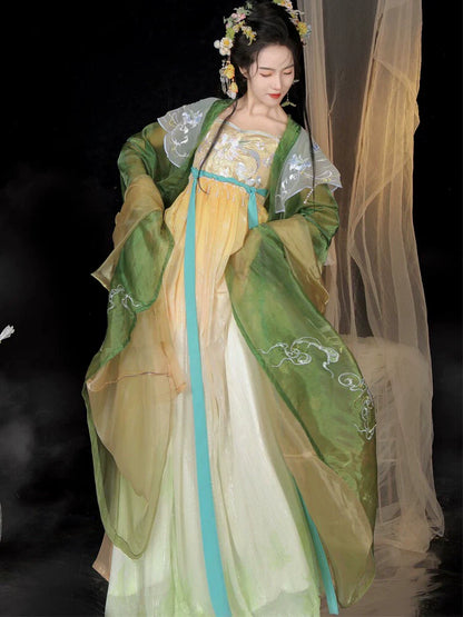Linjiangshan 临江山 - Tang Dynasty Style Hanfu Dress Heziqun