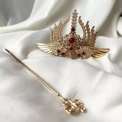 Golden Lotus  - Unisex Hanfu Hair Crown