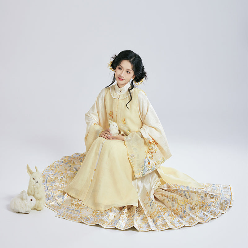 Zhiqiu 知秋 - Robe & Mamianqun Ming Dynasty Hanfu Set