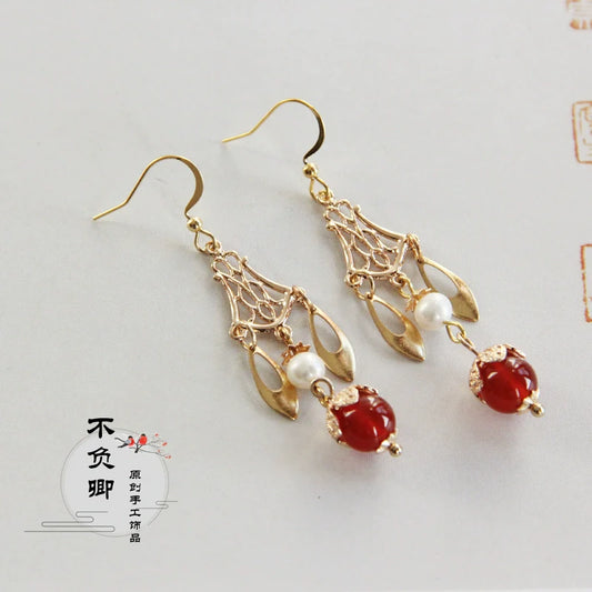 Antique Chandelier Chinese Style Earrings