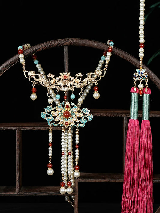 Crane Chinese Style Necklace