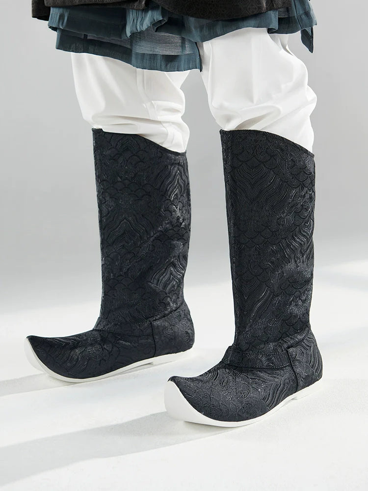 Brocade - Chinese Style Hanfu Boots for Men & Women