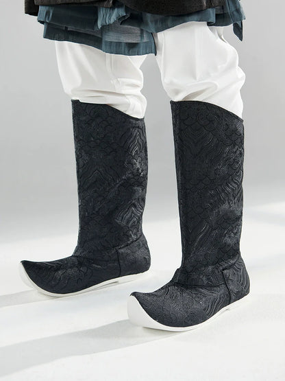 Brocade - Chinese Style Hanfu Boots for Men & Women