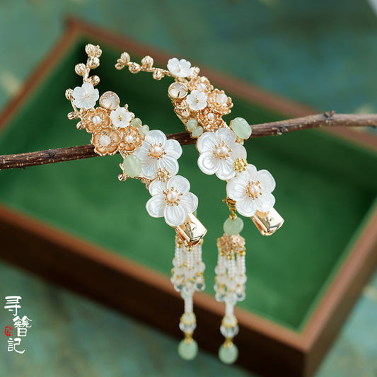 Hair Clips: Pearl Plum