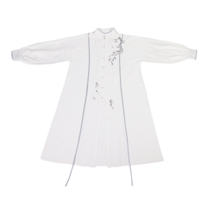 Plum Blossom Words 梅花词 - New Chinese Style Stand-Up Collar Shirt and Song Pants (Preorder)