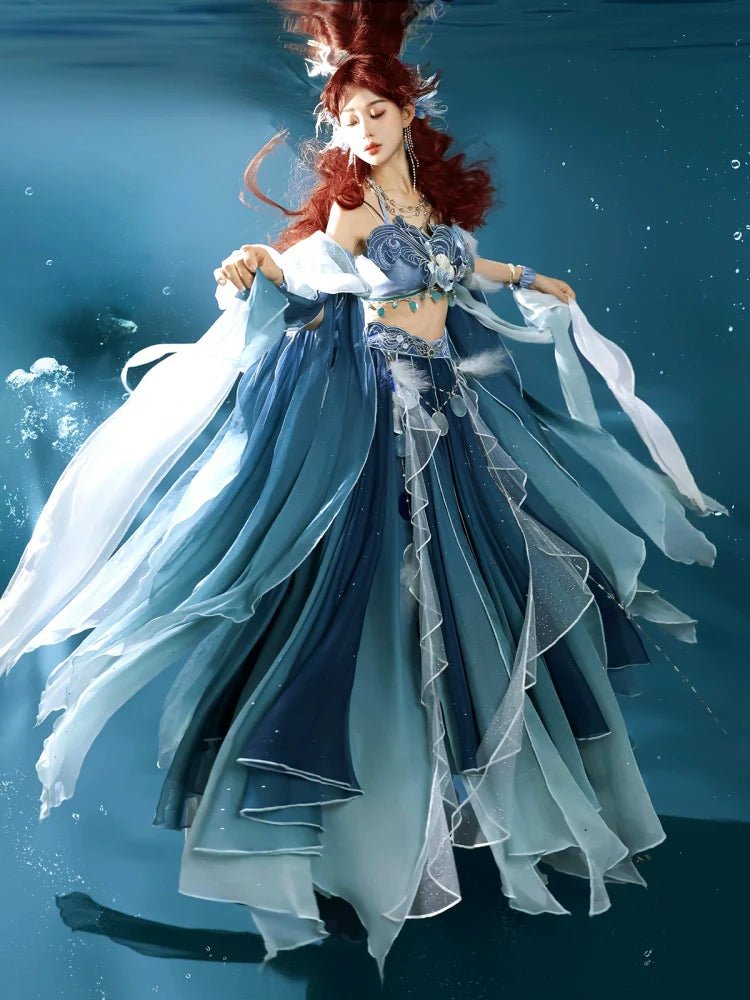 Qi Lolita Outfit, Mermaid Song 云海鲛歌