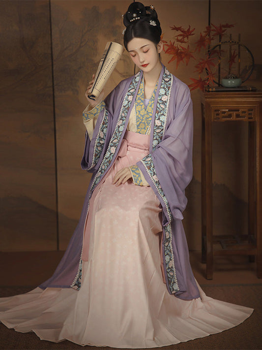 Begonia Fall 海棠落 - Song Dynasty Style Qiyao Ruqun Hanfu