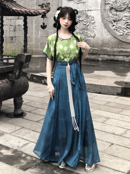 Azure Language 天青语 - Plus Size Tang Dynasty Hanfu