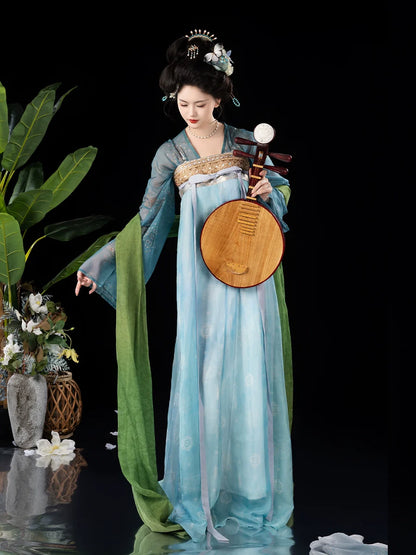 Biluo 碧落 - Tang Dynasty Historical Restoration Qixiong Ruqun