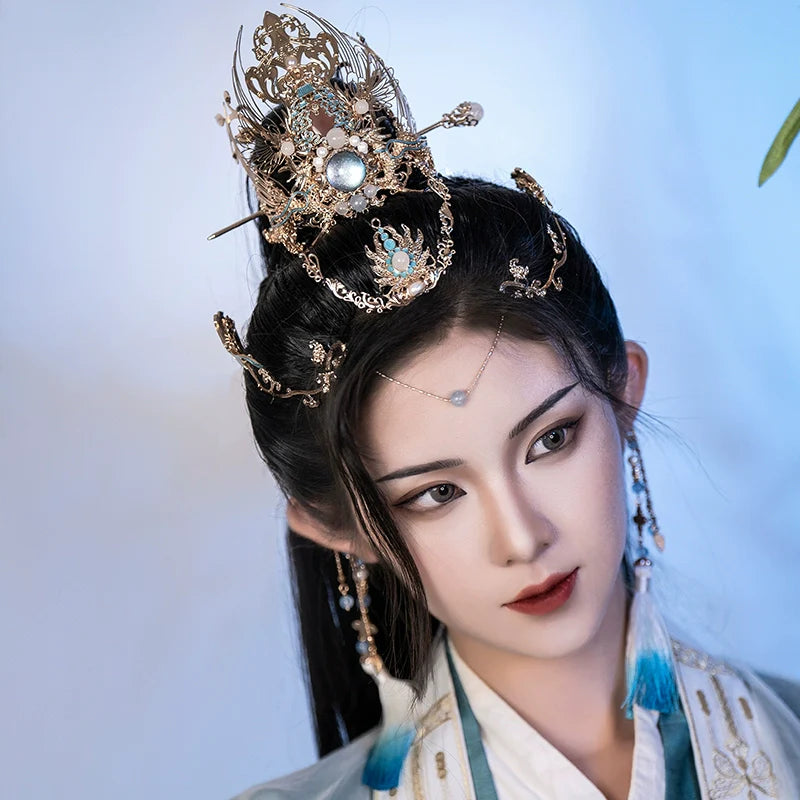 Hanfu Hair Accessories Set: Linjiang Fairy