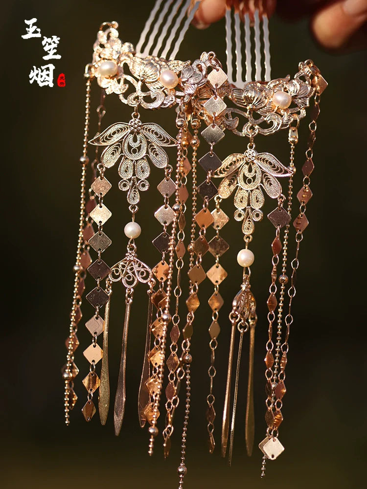 Hair Pins: Golden Falls