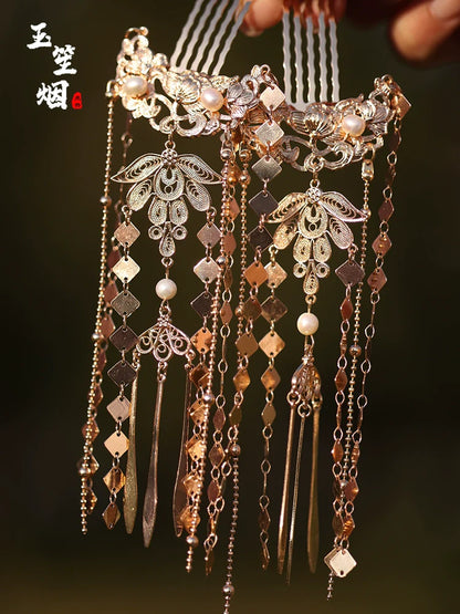 Hair Pins: Golden Falls