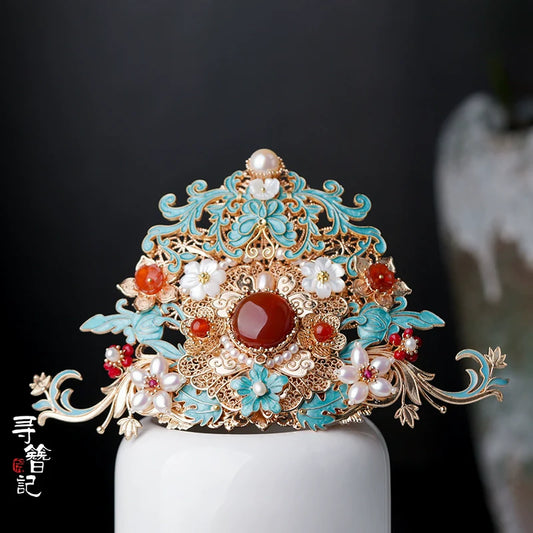Hanfu Hair Accessories Set: Royal Pavilions