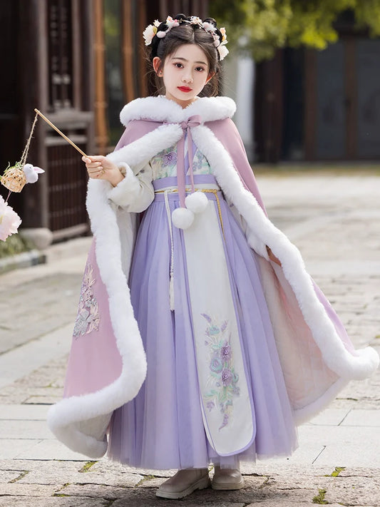 Dreamica - Winter Hanfu Dress, Princess Costume for Girls