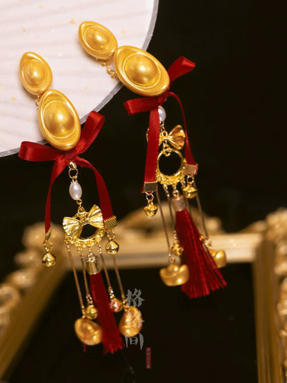 Chinese New Year Hanfu Hair Accessories: Little God of Wealth
