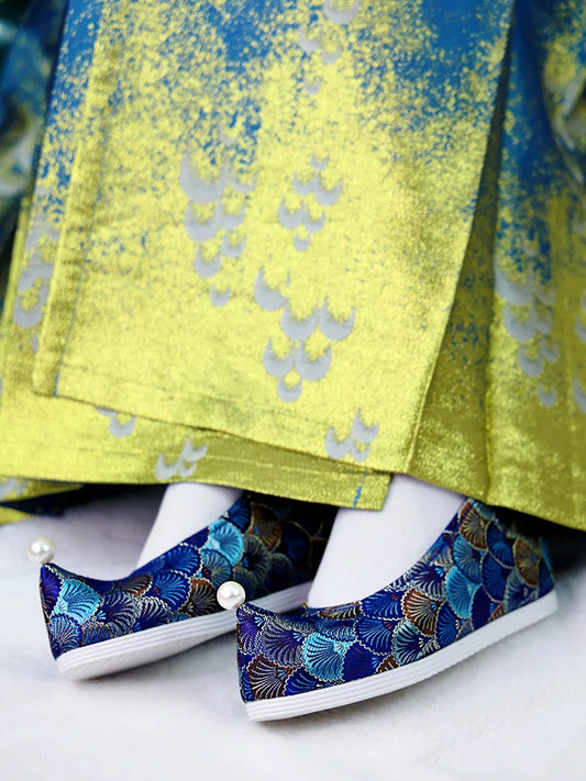 Hazel - Chinese Style Brocade Hanfu Shoes