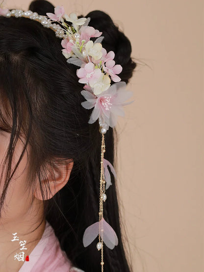 Flower Hair Band: Orchid
