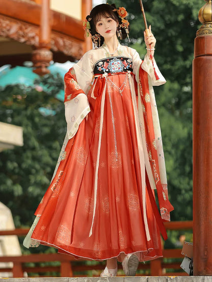 Yurong 玉蓉 - Tang Dynasty Style Qixiong Ruqun