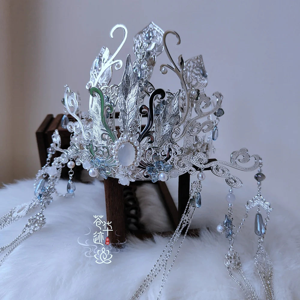 Mirror Fairy - Unisex Hanfu Hair Crown (Preorder)