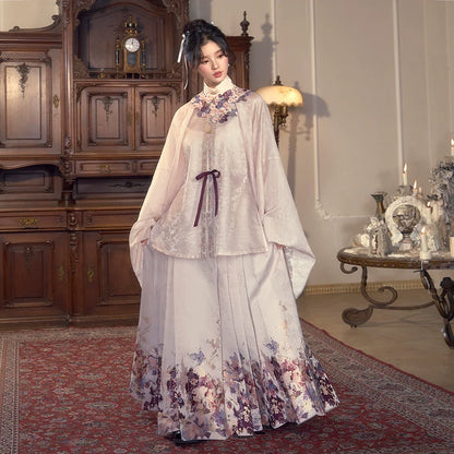 Ming Dynasty Hanfu, Aoqun, Modern, Bridgerton Pink 半纸风华 (Preorder)