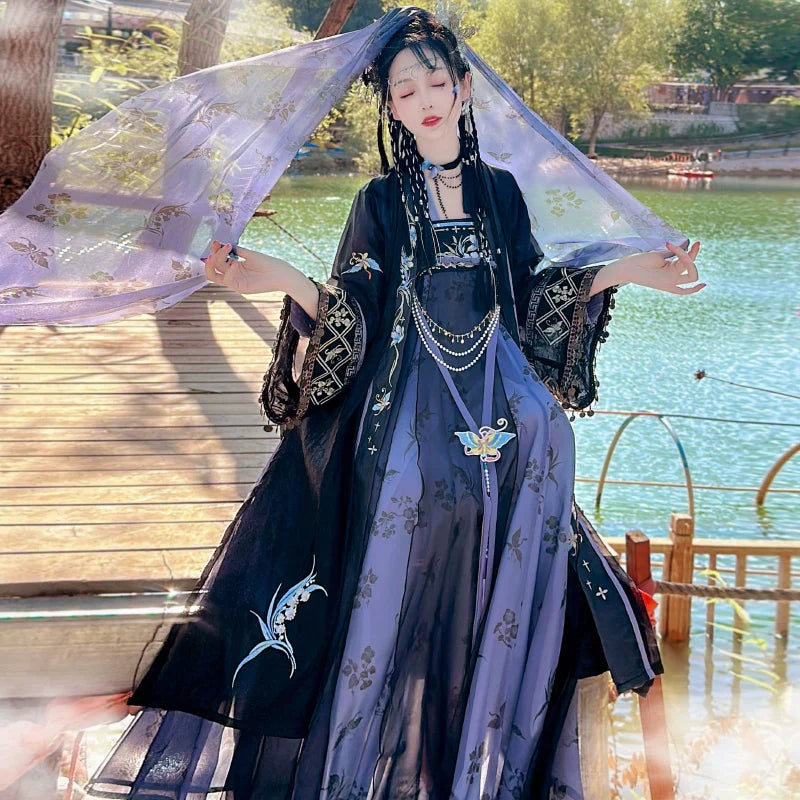 Butterfly Gu 蝶蛊 - Tang Dynasty Style Qixiong Ruqun