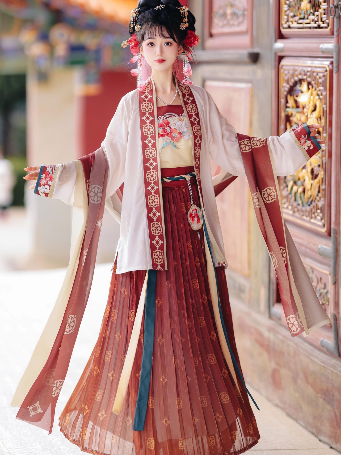 Cherry Lips 点绛唇 - Song Dynasty Style Qiyao Ruqun Hanfu
