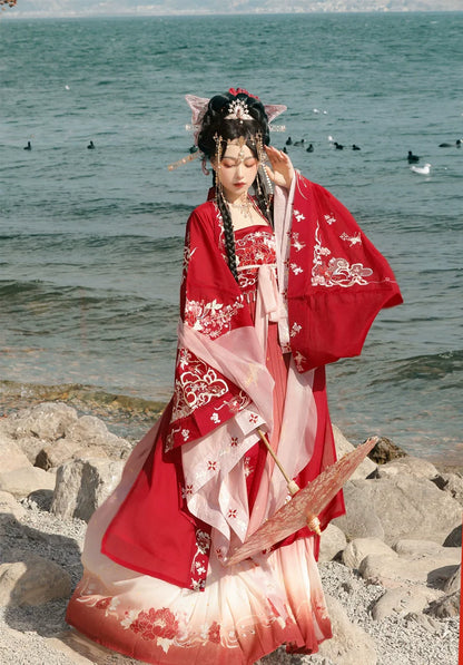 Peony Flower God - Tang Dynasty Style Hanfu Dress Heziqun