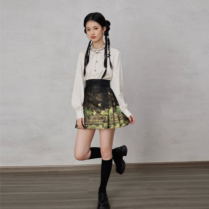 Ming Dynasty Modern Hanfu, Mamianqun, Penglai Immortal 蓬莱仙 (Preorder)