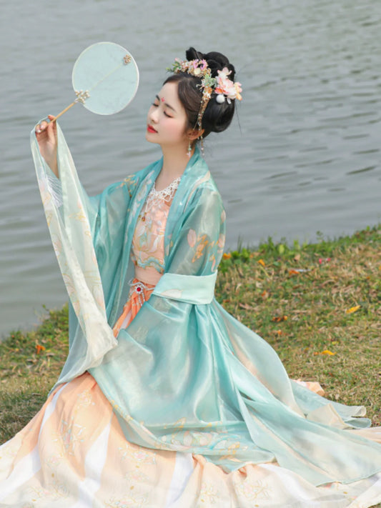 Garden Fairy - Tang Dynasty Hanfu Matching Set